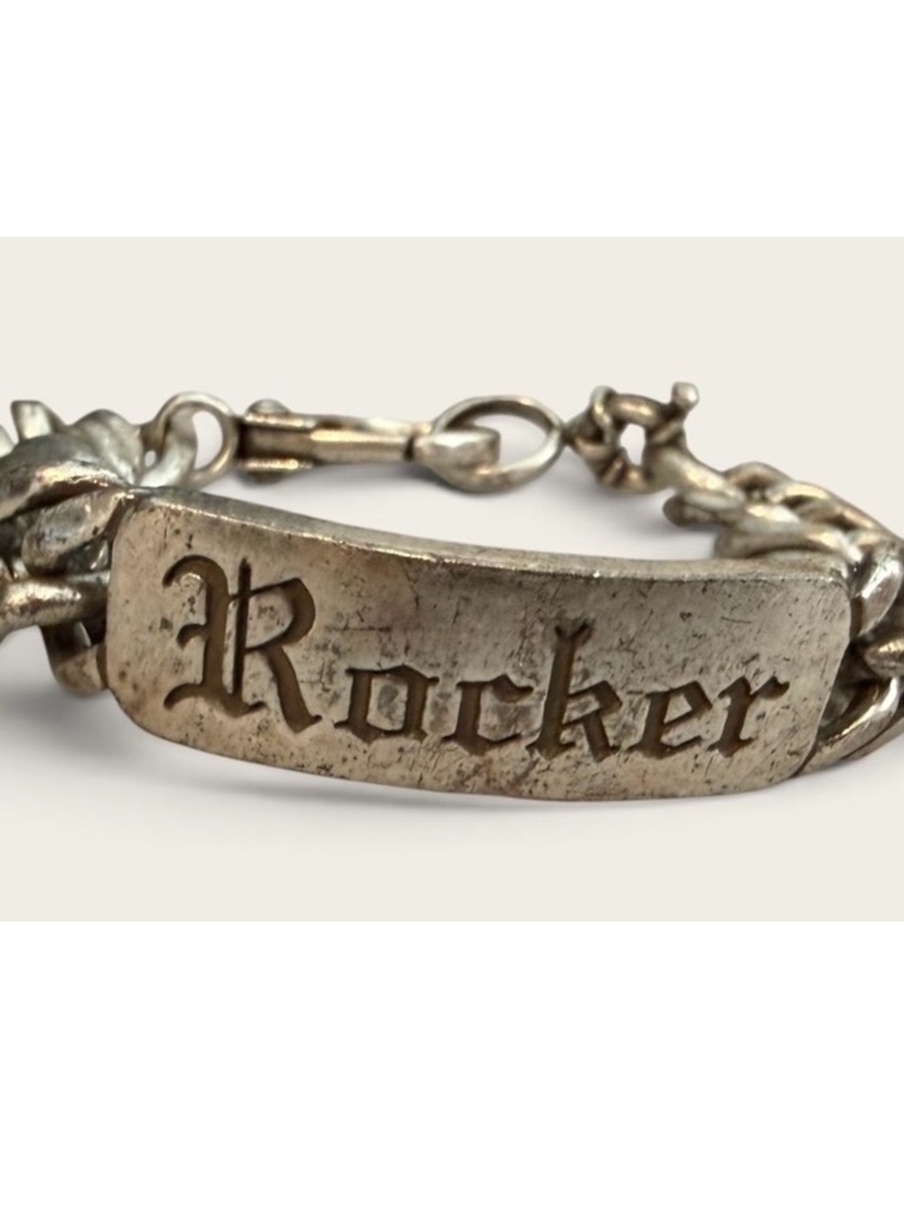 Lucky Brand Rocker Silver-Tone Bracelet
